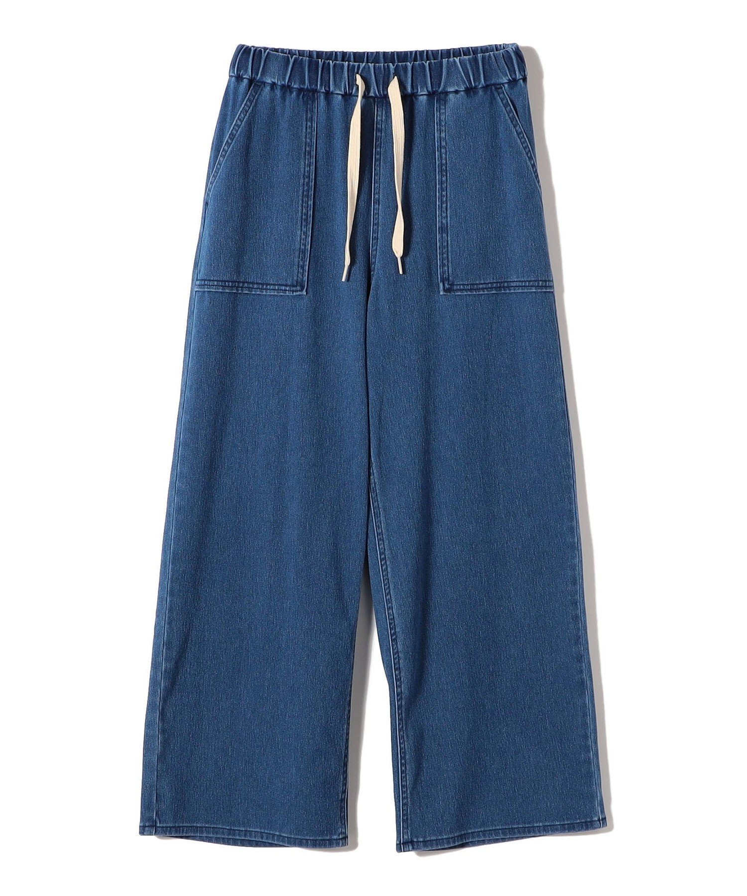 SHIPS Colors SHIPS Colors:＜洗濯機可能＞カットデニム ドロスト パンツ◇ シップス パンツ ジーンズ・デニムパンツ ブルー ネイビー【送料無料】