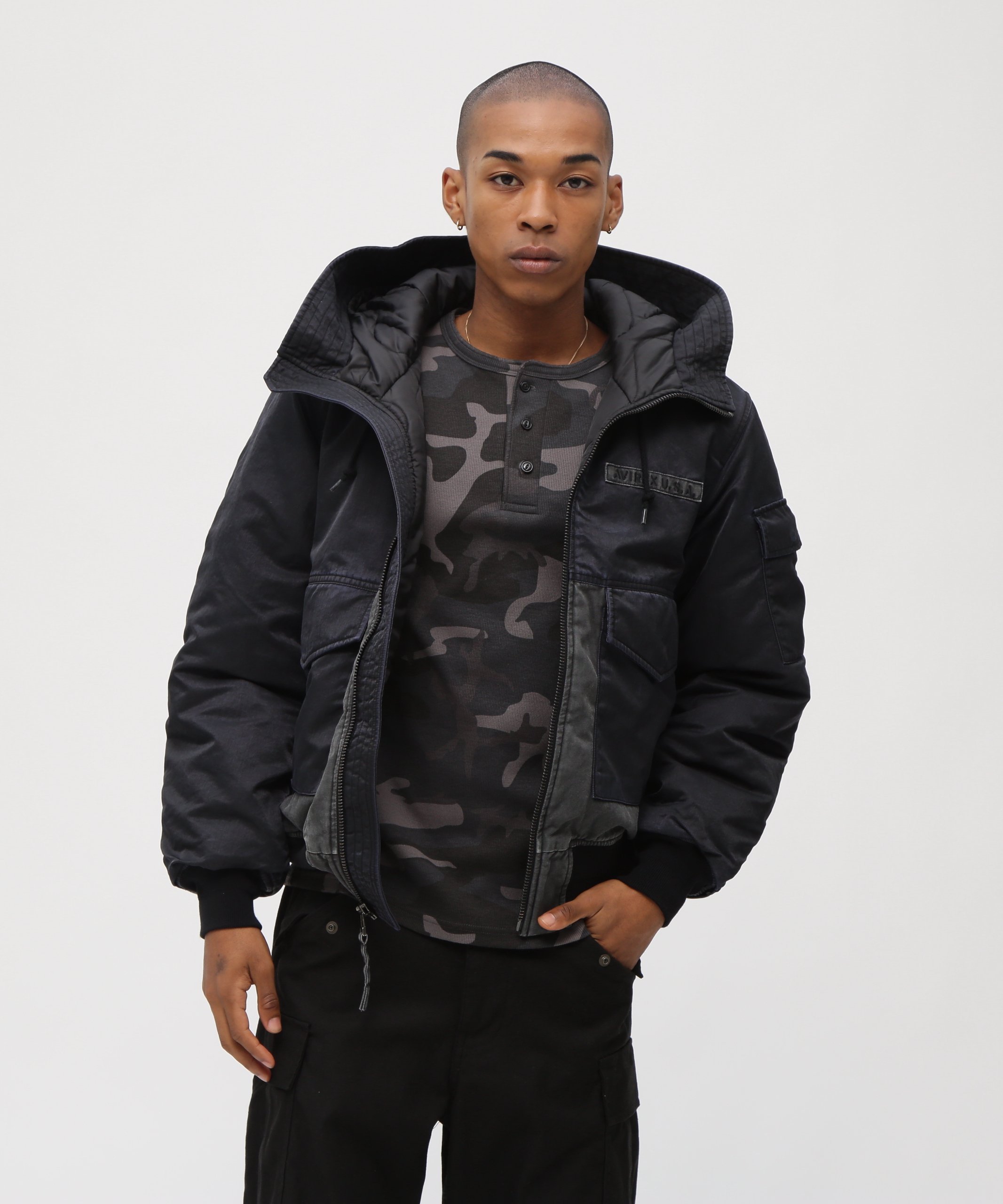 楽天市場】アヴィレックス ミリタリーフードジャケットの通販