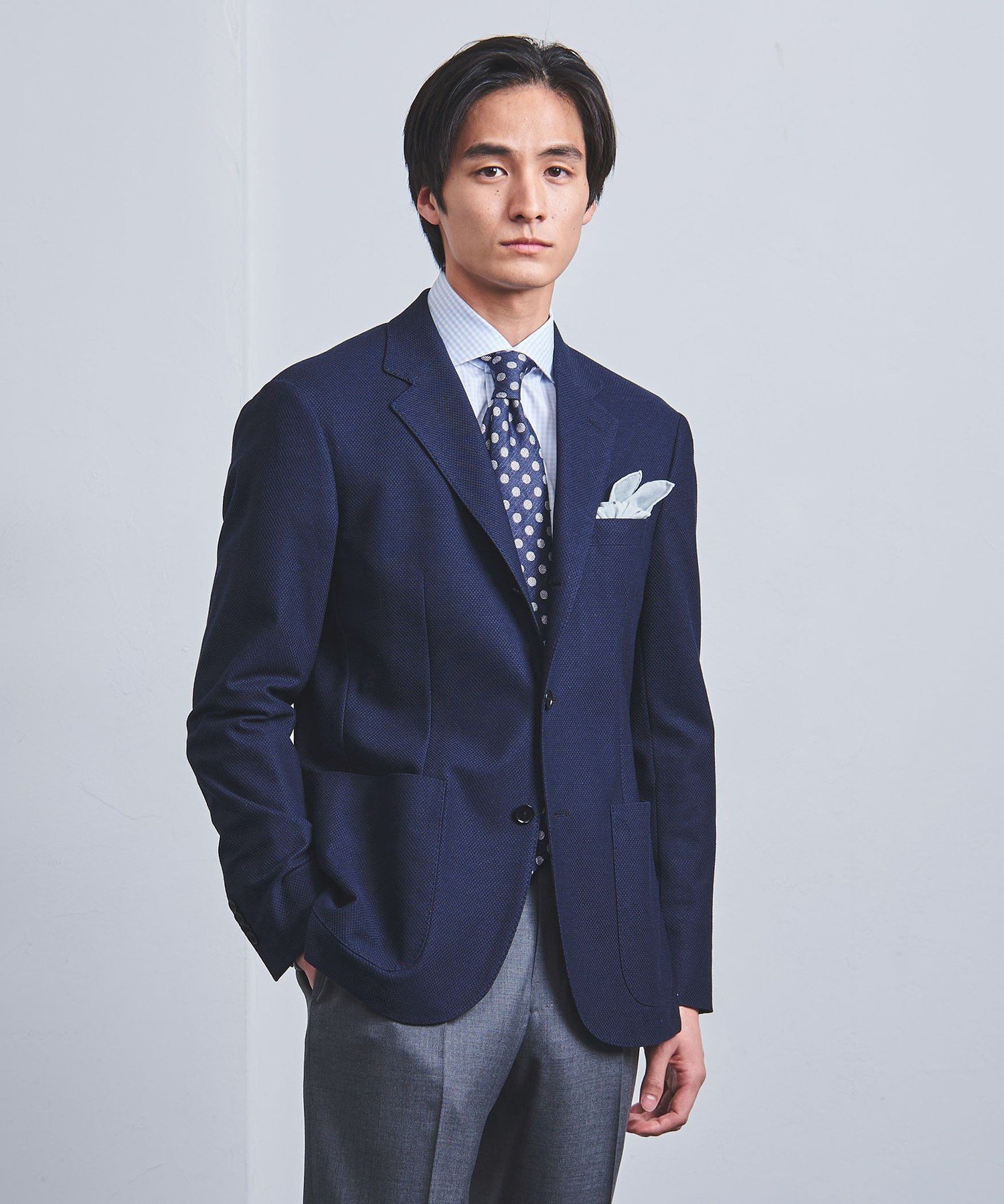 【SALE／40%OFF】UNITED ARROWS ハニカムメッシュ シングル 3ボタン テーラードジャケット COMFORT EASY-MODEL ユナイテッドアローズ アウトレット ジャケット・アウター テーラードジャケット・ブレザー ネイビー【送料無料】