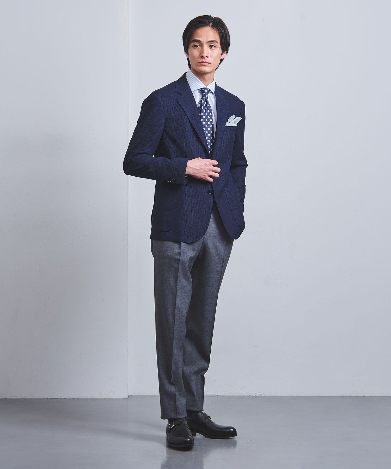 【SALE／40%OFF】UNITED ARROWS ハニカムメッシュ シングル 3ボタン テーラードジャケット COMFORT EASY-MODEL ユナイテッドアローズ アウトレット ジャケット・アウター テーラードジャケット・ブレザー ネイビー【送料無料】