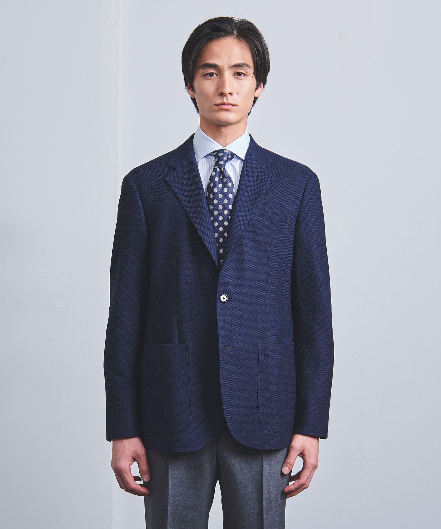 【SALE／40%OFF】UNITED ARROWS ハニカムメッシュ シングル 3ボタン テーラードジャケット COMFORT EASY-MODEL ユナイテッドアローズ アウトレット ジャケット・アウター テーラードジャケット・ブレザー ネイビー【送料無料】