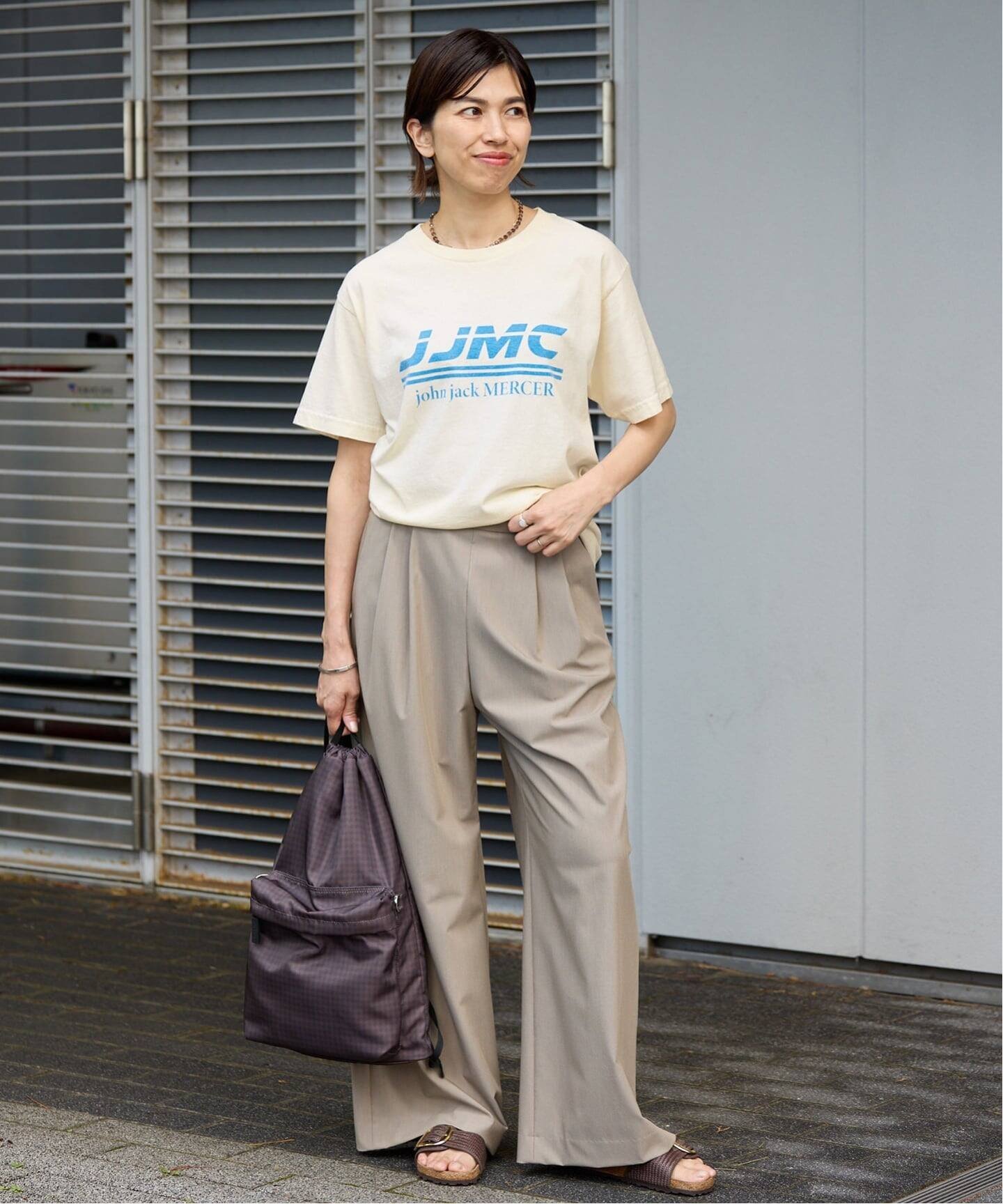 IENA J.J.Mercer/ジェイジェイマーサー ロゴTシャツ A イエナ トップス カットソー・Tシャツ ベージュ