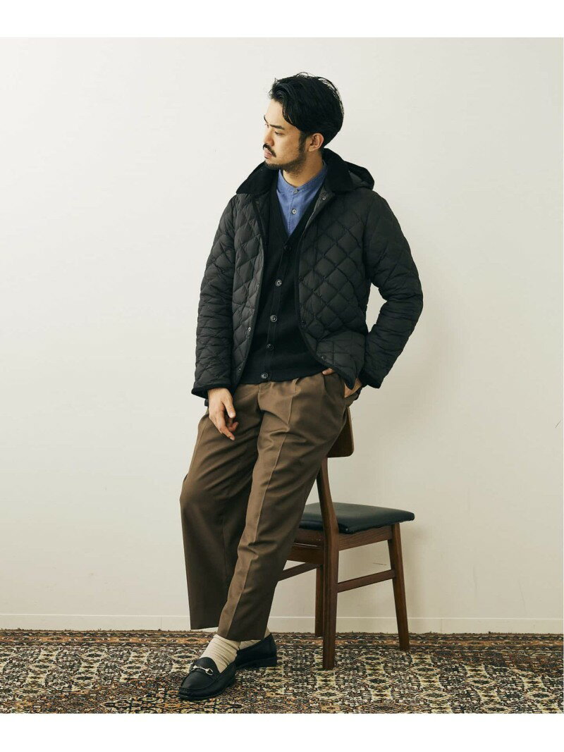 417 EDIFICE 【Traditional Weatherwear】 417別注 WAVERLY TW DOWN / ダウン フォーワンセブン エディフィス コート/ジャケット コート/ジャケットその他 ブラック グレー【送料無料】