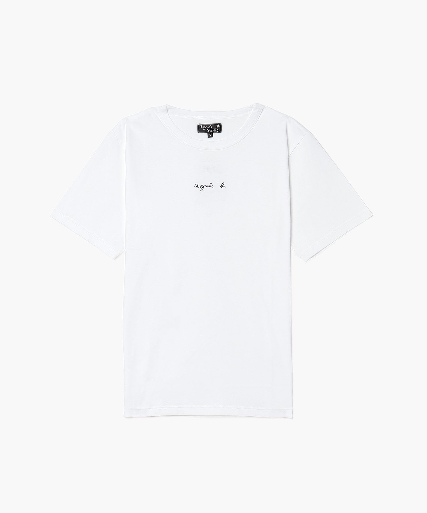 agnes b. FEMME S179 TS ロゴTシャツ アニエスベー トップス カットソー・Tシャツ ホワイト 