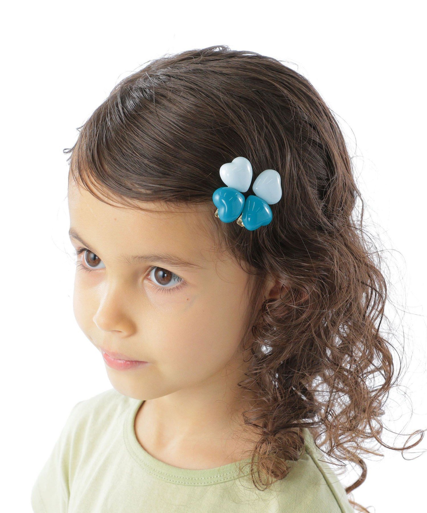 【SALE／50%OFF】SHIPS KIDS SHIPS KIDS:ハート クリップ セット シップス ヘアアクセサリー バレッタ・ヘアクリップ・ヘアピン ブルー ホワイト ピンク パープル