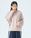 BEAMS HEART WOMEN フェイクスエード フーディー ビームス ハート トップス パーカー・フーディー ブルー ブラウン ピンク ベージュ ブラック...