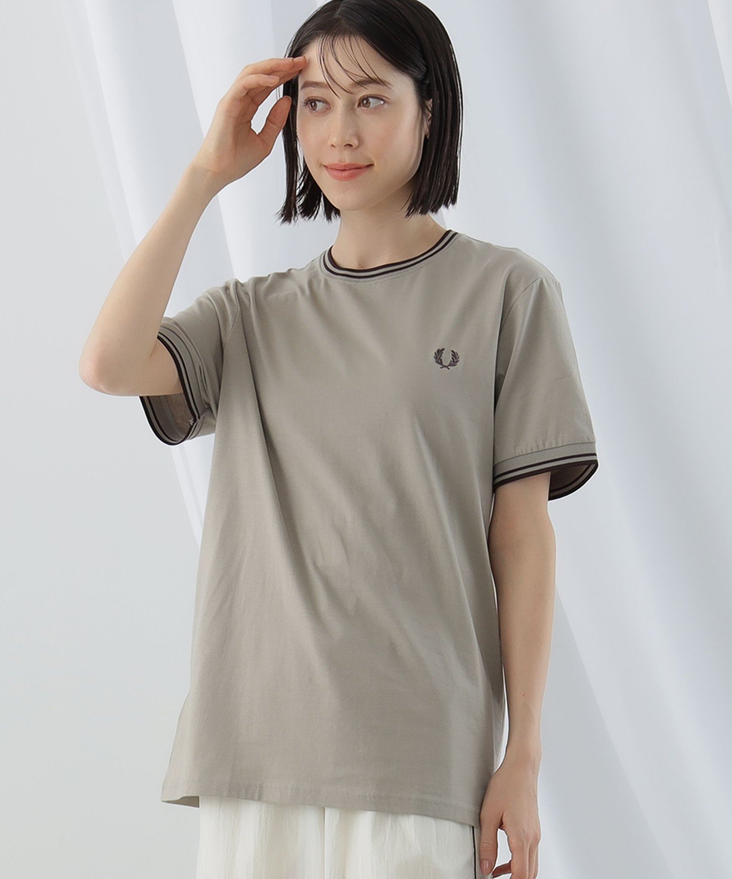 Ray BEAMS WEBFRED PERRY / Twin Tipped T-shirt24SS  ӡॹ  ȥåץ åȥTġ̵