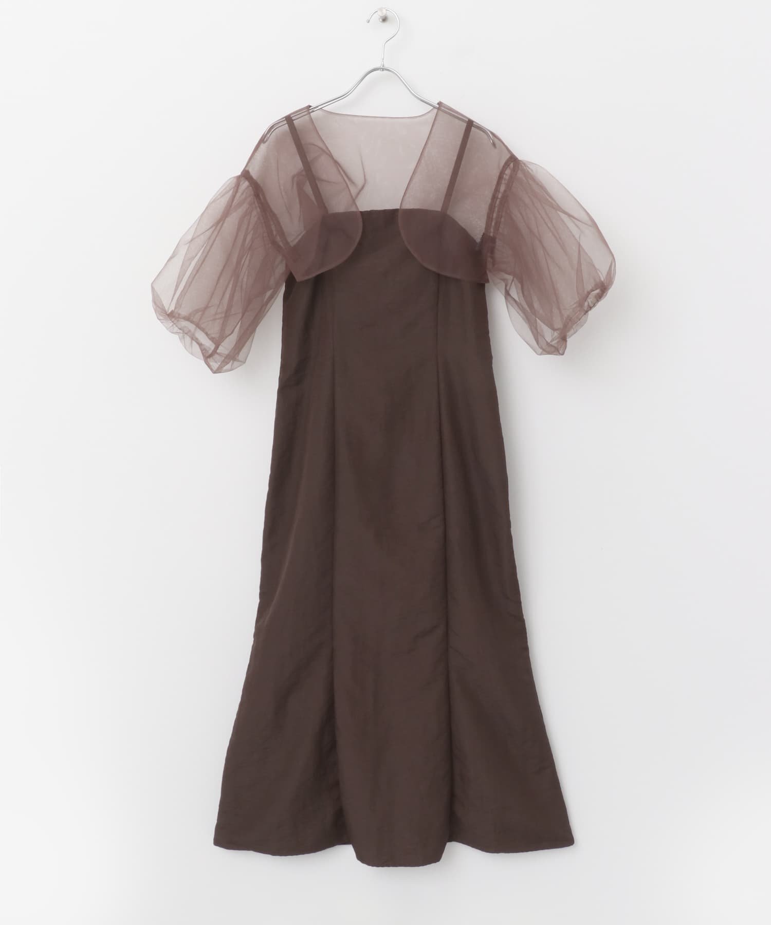 【SALE／40%OFF】URBAN RESEARCH ROSSO kaene ボリュームバルーンスリーブドレス アーバンリサーチロッソ ワンピース・ドレス ワンピース ブラウン ブラック【送料無料】
