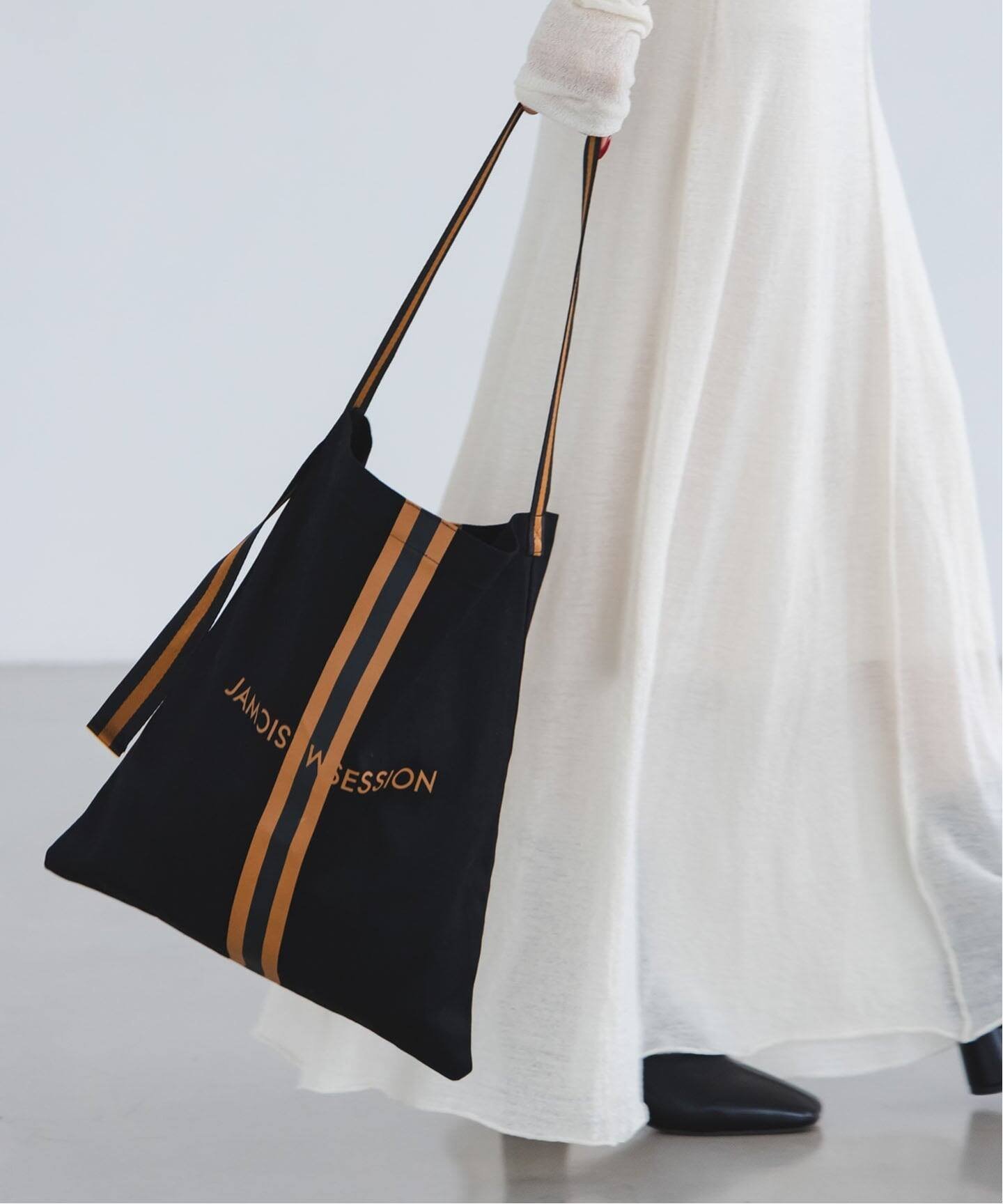 NOBLE 《追加予約4・WEB/なんばCITY店限定》N.Jam/エヌジャム トート Small ノーブル バッグ トートバッグ ベージュ ブラック