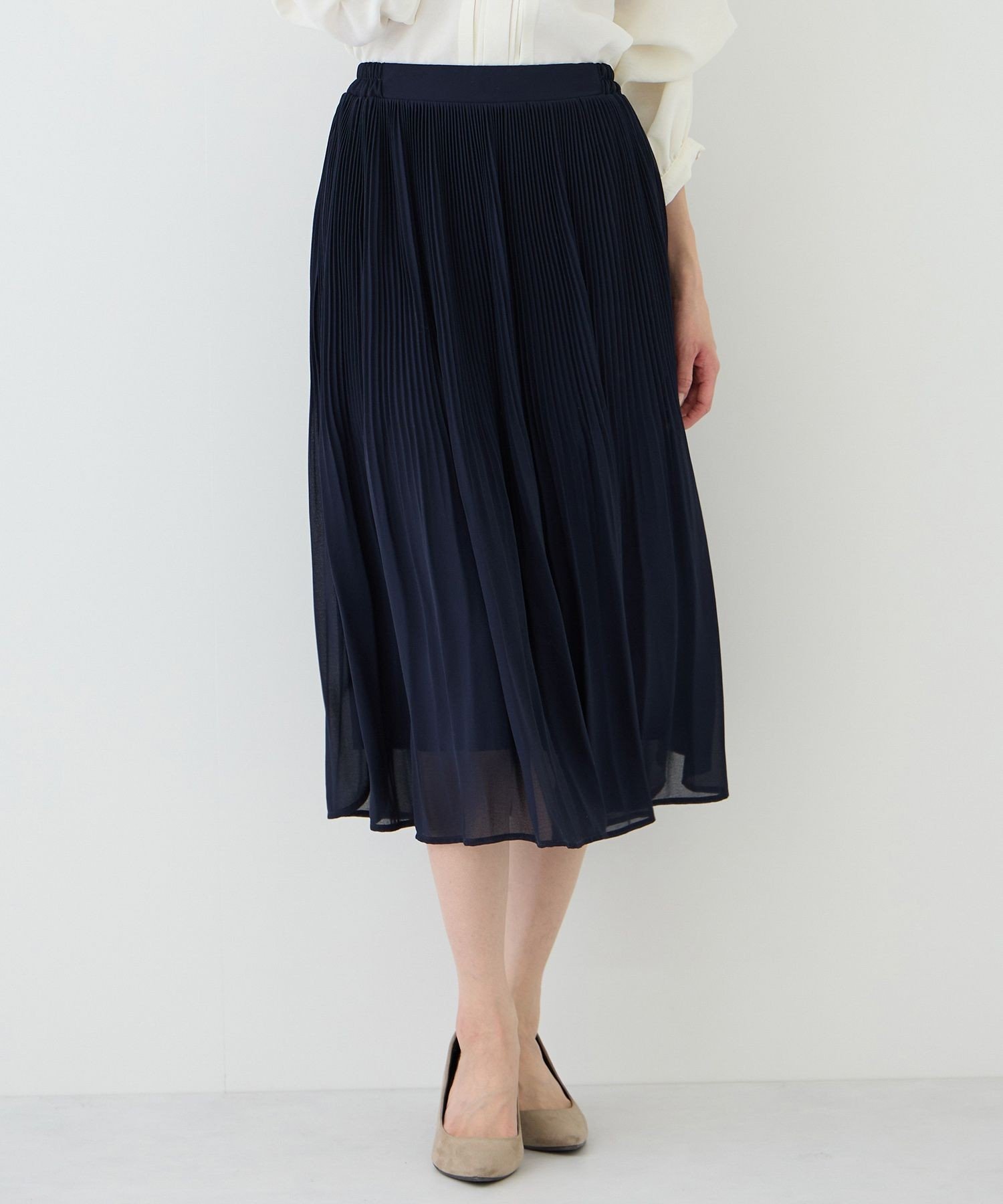 【SALE／30%OFF】JAYRO 消しプリーツスカート ジャイロ スカート その他のスカート ネイビー ブラック