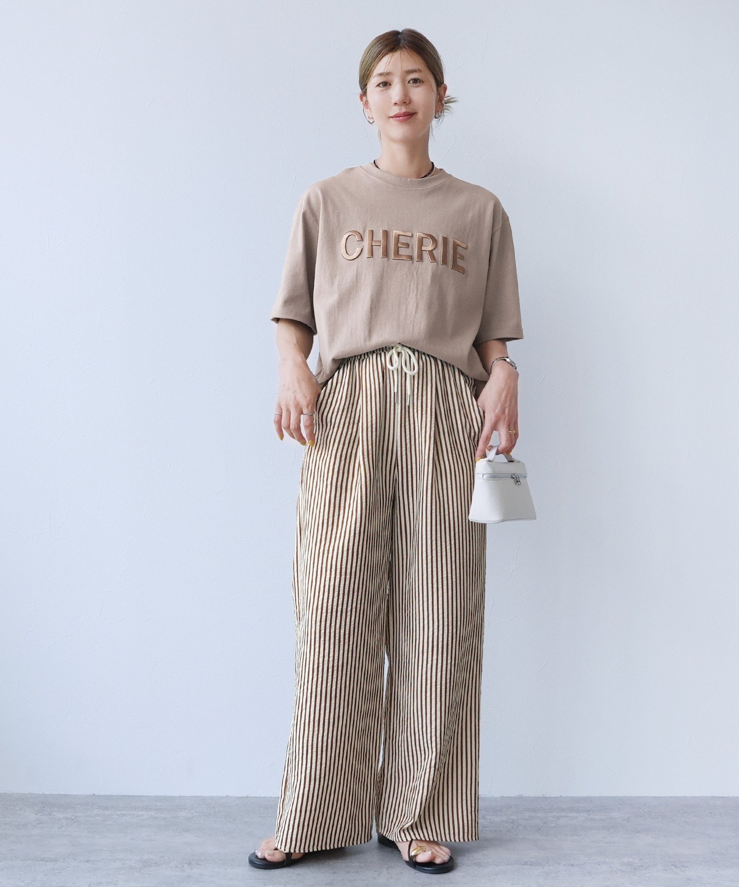 reca 立体ロゴ刺繍Tシャツ(R21156-k) reca レカ レカ トップス カットソー・Tシャツ ブラック