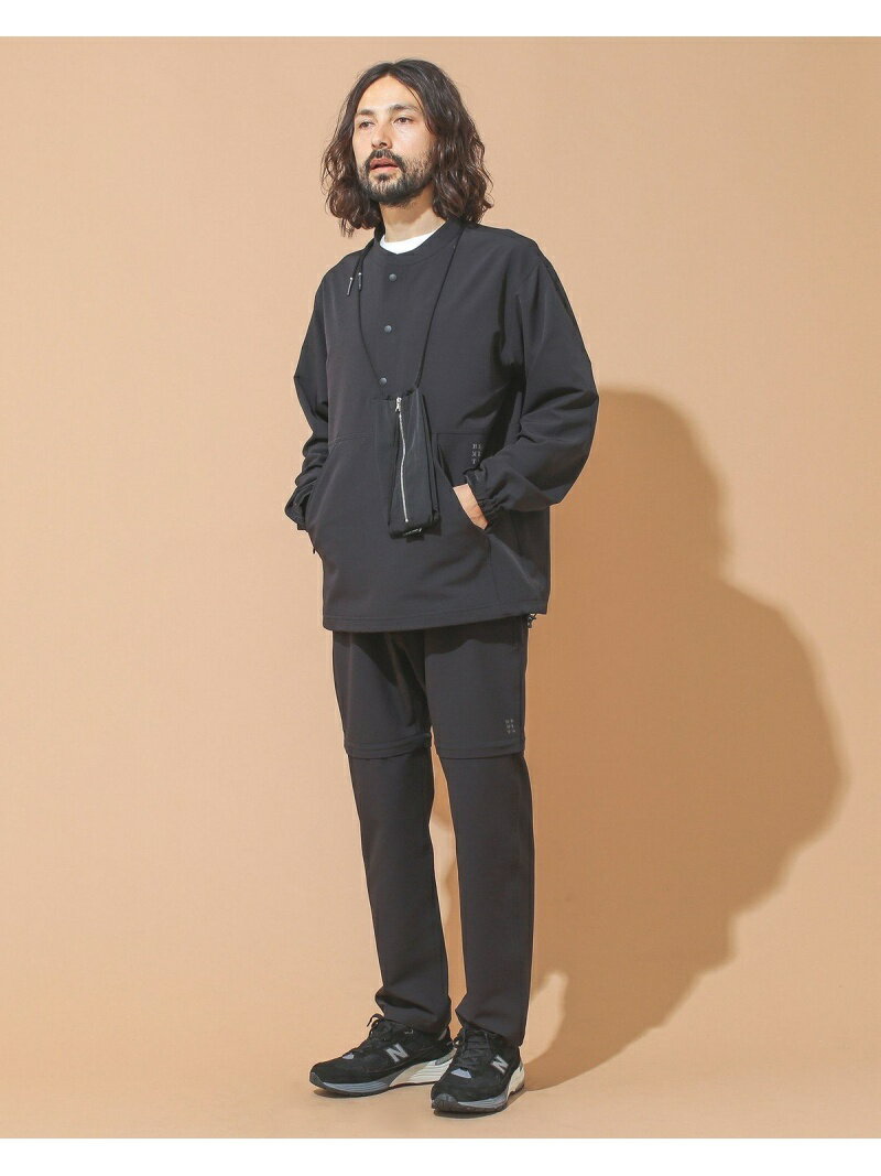 【SALE／60%OFF】BEAMS LIGHTS BEAMS LIGHTS / SHELTECH(R) プルオーバー ブルゾン (セットアップ対応) ビームス アウトレット コート/ジャケット ブルゾン ブラック グレー【送料無料】