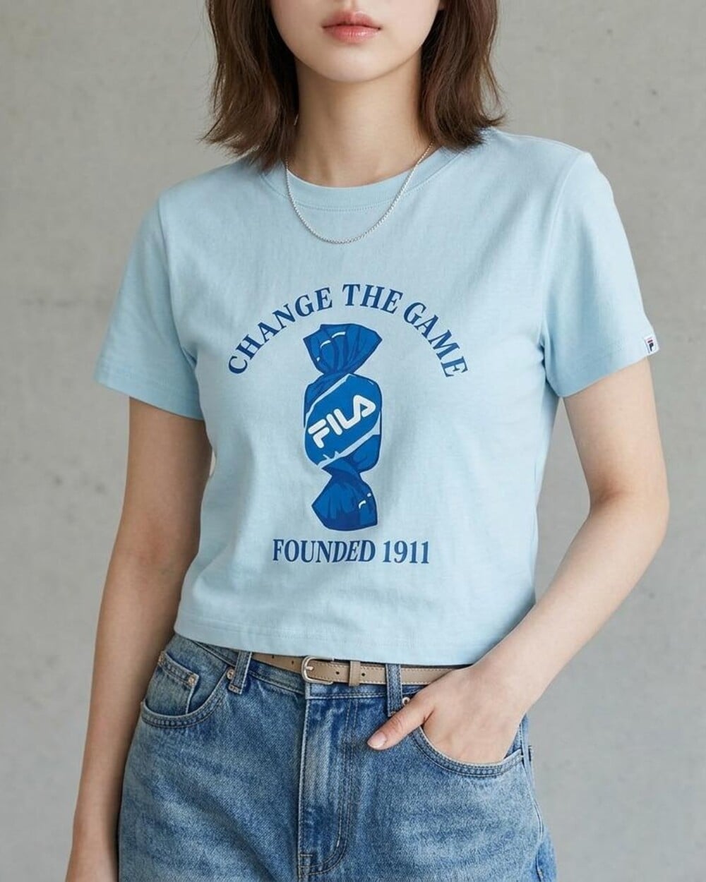 S/S T-SHIRTS フィラ トップス カットソー・Tシャツ ホワイト ブラック