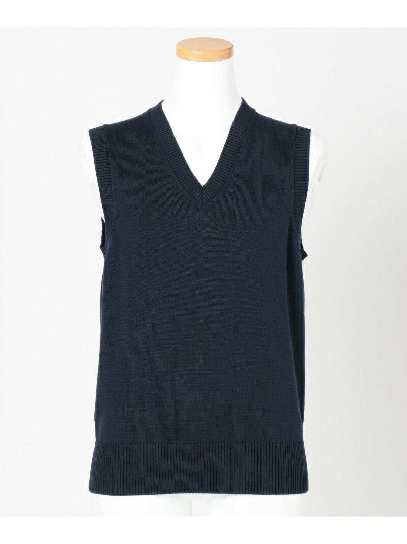 J.PRESS 【140-170cm】洗える A/Cニット ベスト ジェイプレス トップス その他のトップス ネイビー【送料無料】のサムネイル
