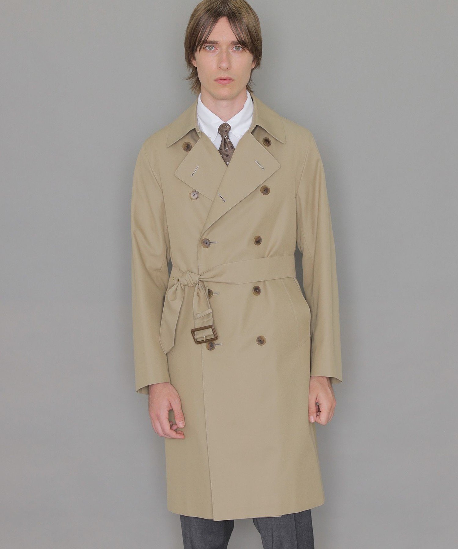 MACKINTOSH LONDON 【LEON掲載】【DUNFORD TRENCH】ギャバジントレンチコート マッキントッシュ ロンドン ジャケット アウター トレンチコート ベージュ ネイビー グリーン【送料無料】