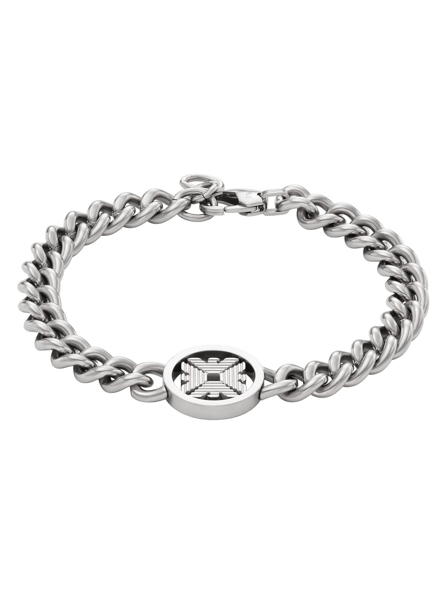 EMPORIO ARMANI Silver Tone Bracelet EGS3041040 EHb`Xe[VC^[iVi ANZT[Erv uXbgEoO Vo[yz