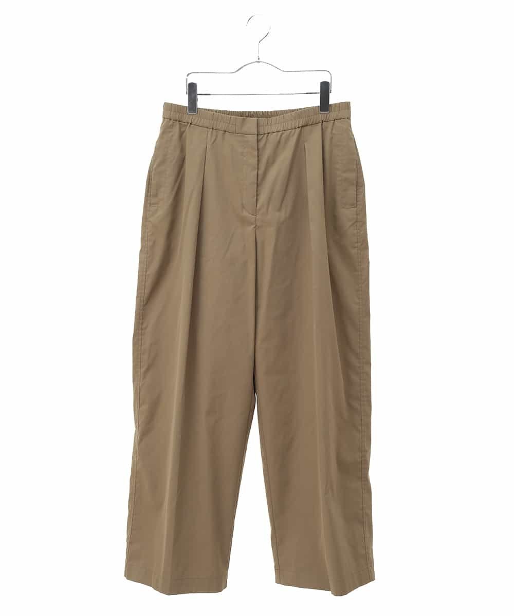 【SALE／60%OFF】HIROKO BIS GRANDE 【大きいサイズ】ハイライズタックワイドパンツ /洗濯機で洗える ヒロコ ビス グランデ パンツ その他のパンツ ブラウン カーキグリーン【送料無料】