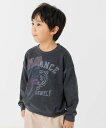 【SALE/50%OFF】chil2 リメイク風ピグメント裏毛トレーナー チルツー トップス スウェット・トレーナー ブラック ベージュ ネイビー イエロー