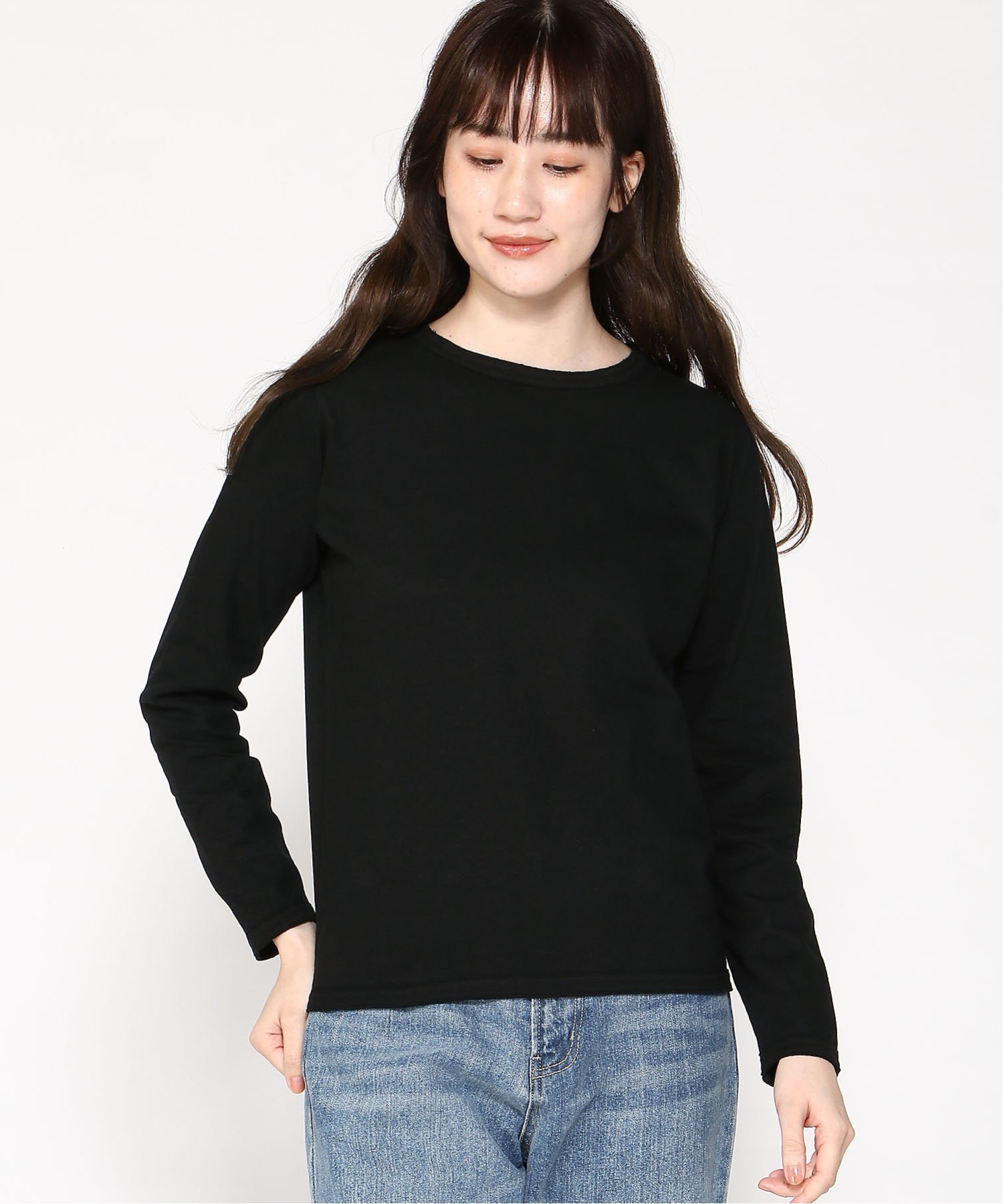 pas de calais pas de calais 定番 長袖 プルオーバートップス パドカレ トップス カットソー・Tシャツ グレー ホワイト ブラック ベージュ
