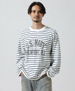 B'2nd REMI RELIEF(レミレリーフ) INDIGOボーダーロンT(US NAVY) ビーセカンド トップス カットソー・Tシャツ ブルー【送料無料】(4)