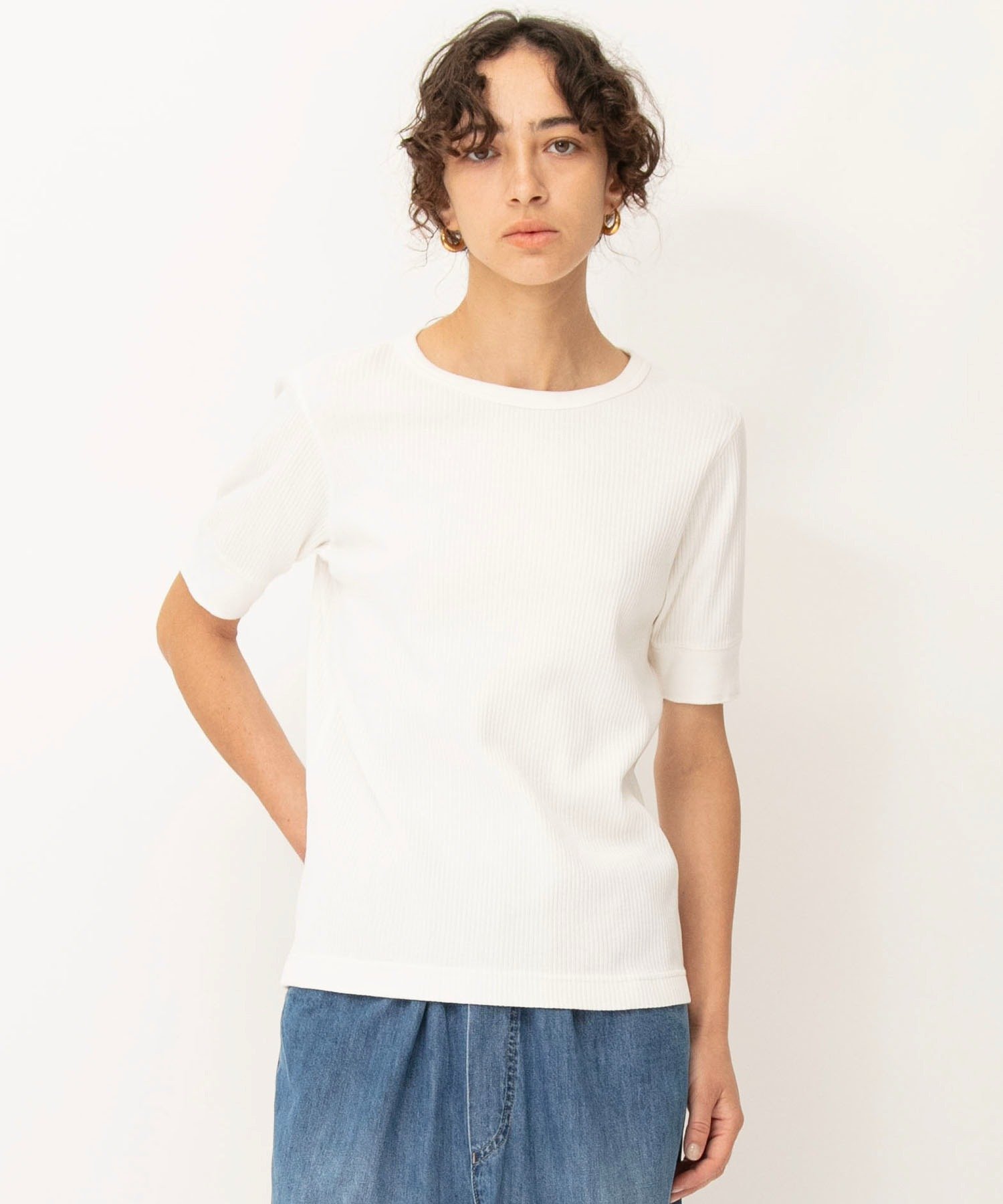 Johnbull Private labo ピグメント針抜きTシャツ ジョンブルプライベートラボ トップス カットソー・Tシャツ グレー ピンク ブルー ベージュ ホワイト【送料無料】