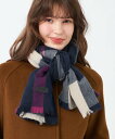 MACKINTOSH PHILOSOPHY 【LEE11月号掲載/蛯原友里さん着用】ウォッシャブルカシミヤチェックストール マッキントッシュ フィロソフィー フ...