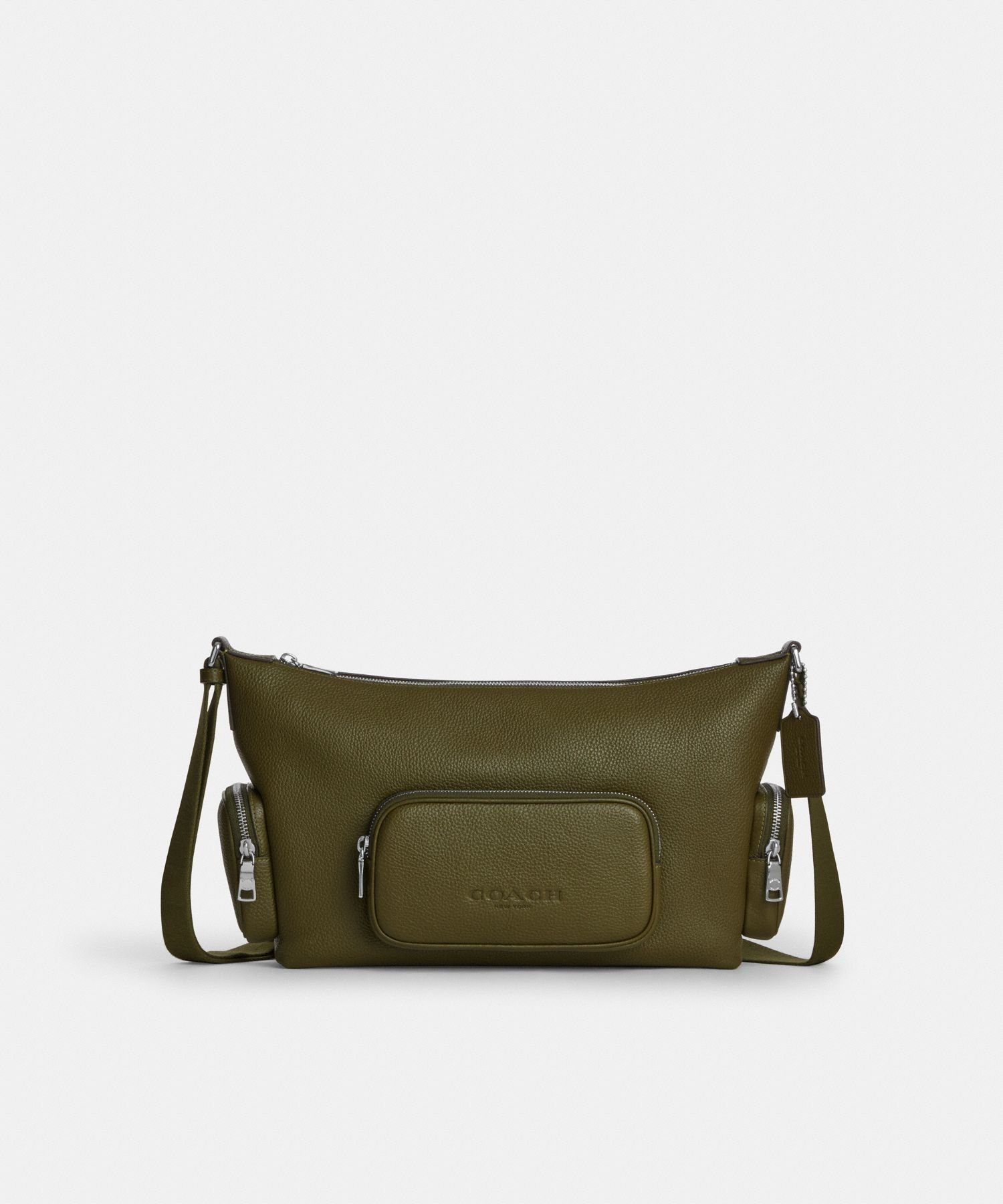 【SALE／40%OFF】COACH OUTLET 【公式】フィン クロスボディ バッグ・ポケット コーチ　アウトレット バッグ ショルダーバッグ グリーン【送料無料】