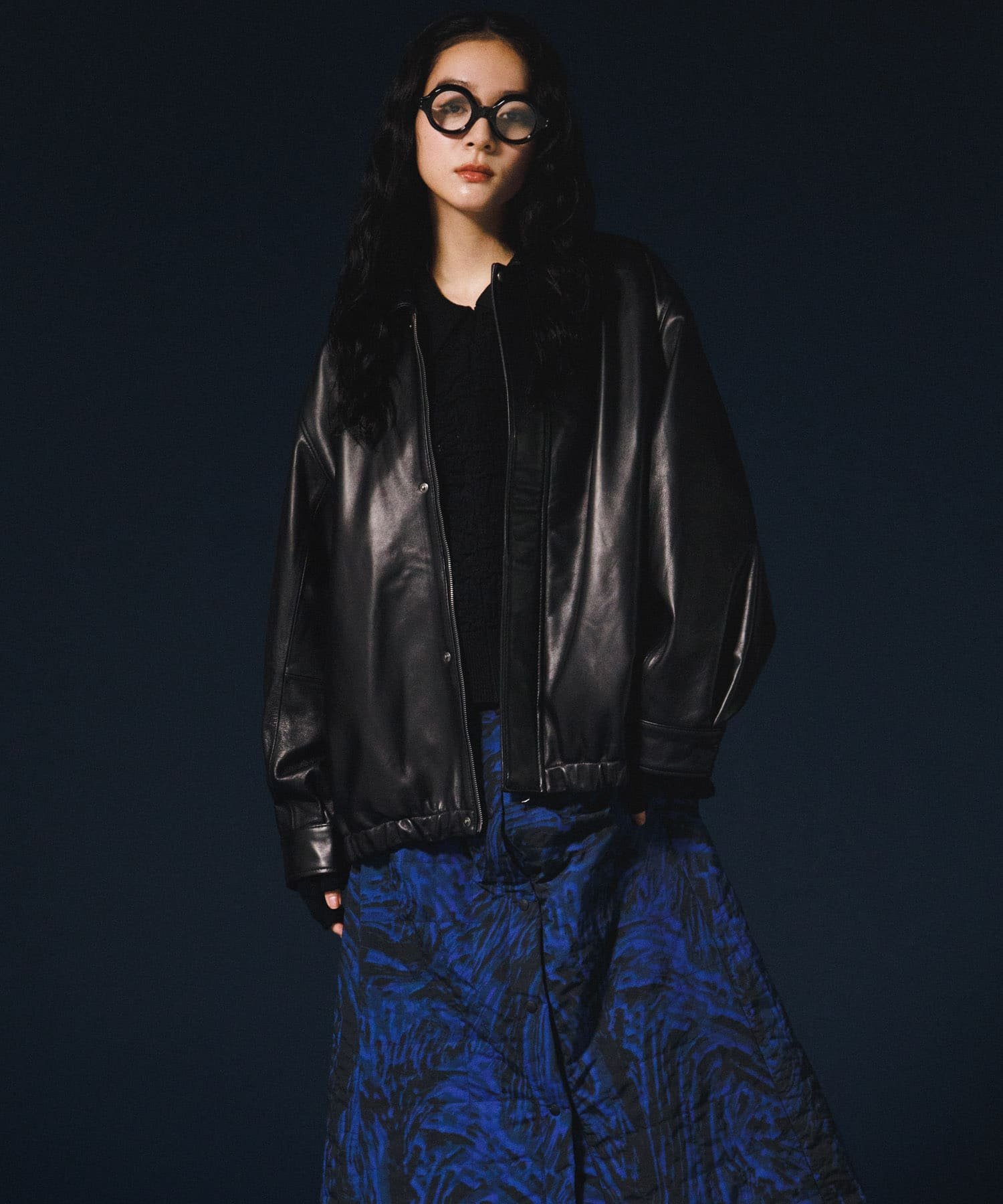 SHEEP LEATHER JACKET アーバンリサーチドアーズ ジャケット・アウター その他のジャケット・アウター ブラック