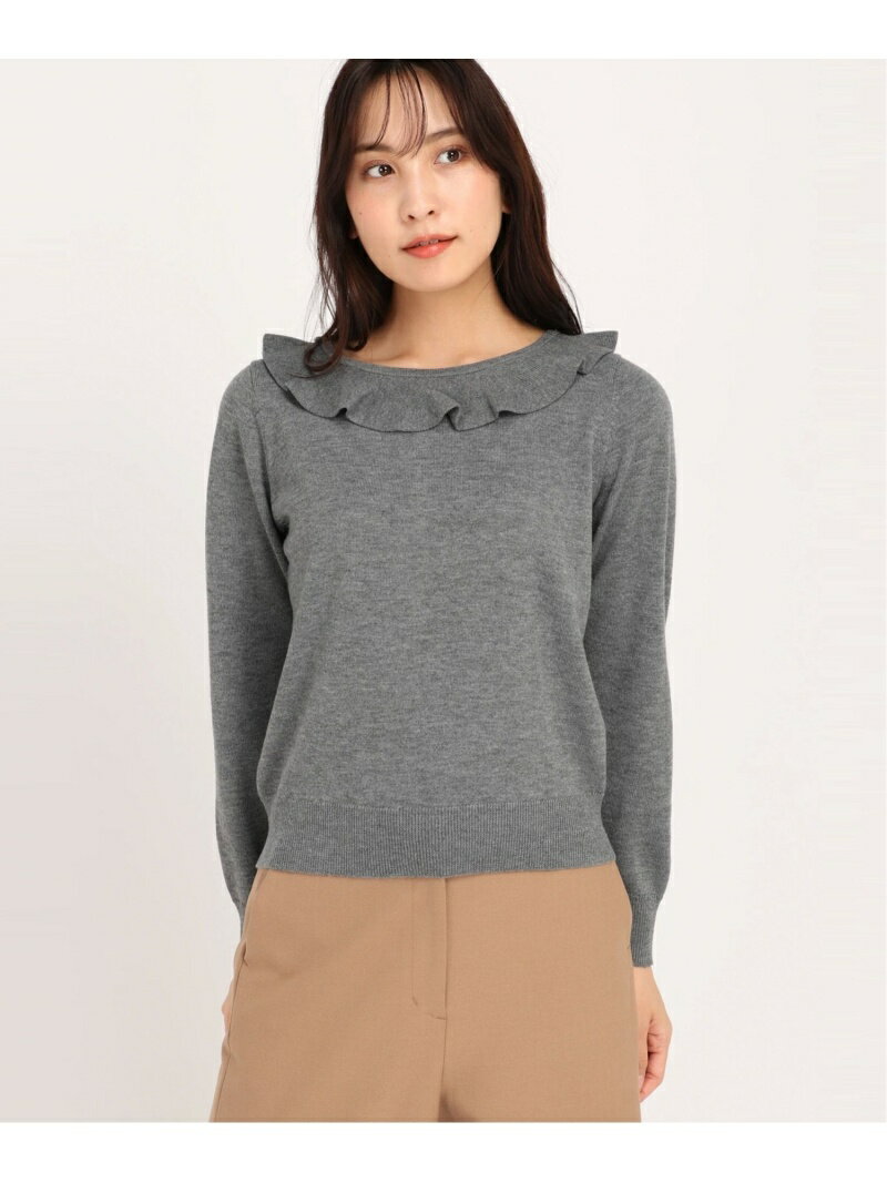 【SALE／20%OFF】UNIVERVAL MUSE UNIVERVAL MUSE/プティローザ ニットトップス ストロベリーフィールズ トップス ニット グレー ブラック ピンク【送料無料】のサムネイル