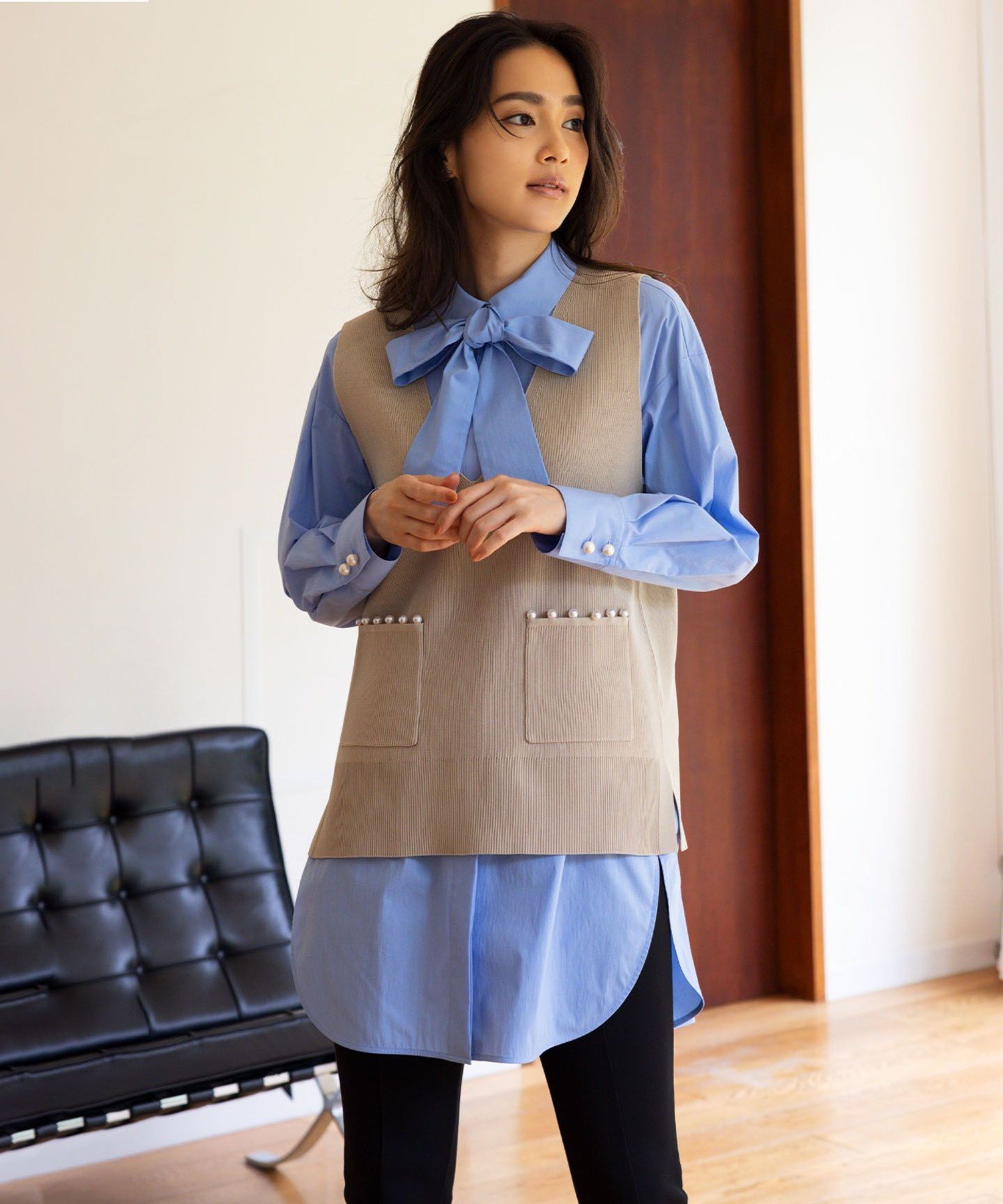 【SALE／50%OFF】組曲 コンパクトシャーティングオーバー シャツ クミキョク トップス シャツ・ブラウ..