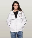 TOMMY JEANS (W)TOMMY HILFIGER(トミーヒルフィガー) シカゴテープウィンドブレーカー トミーヒルフィガー ジャケット・アウター ブルゾン・ジャンパー ホワイト【送料無料】