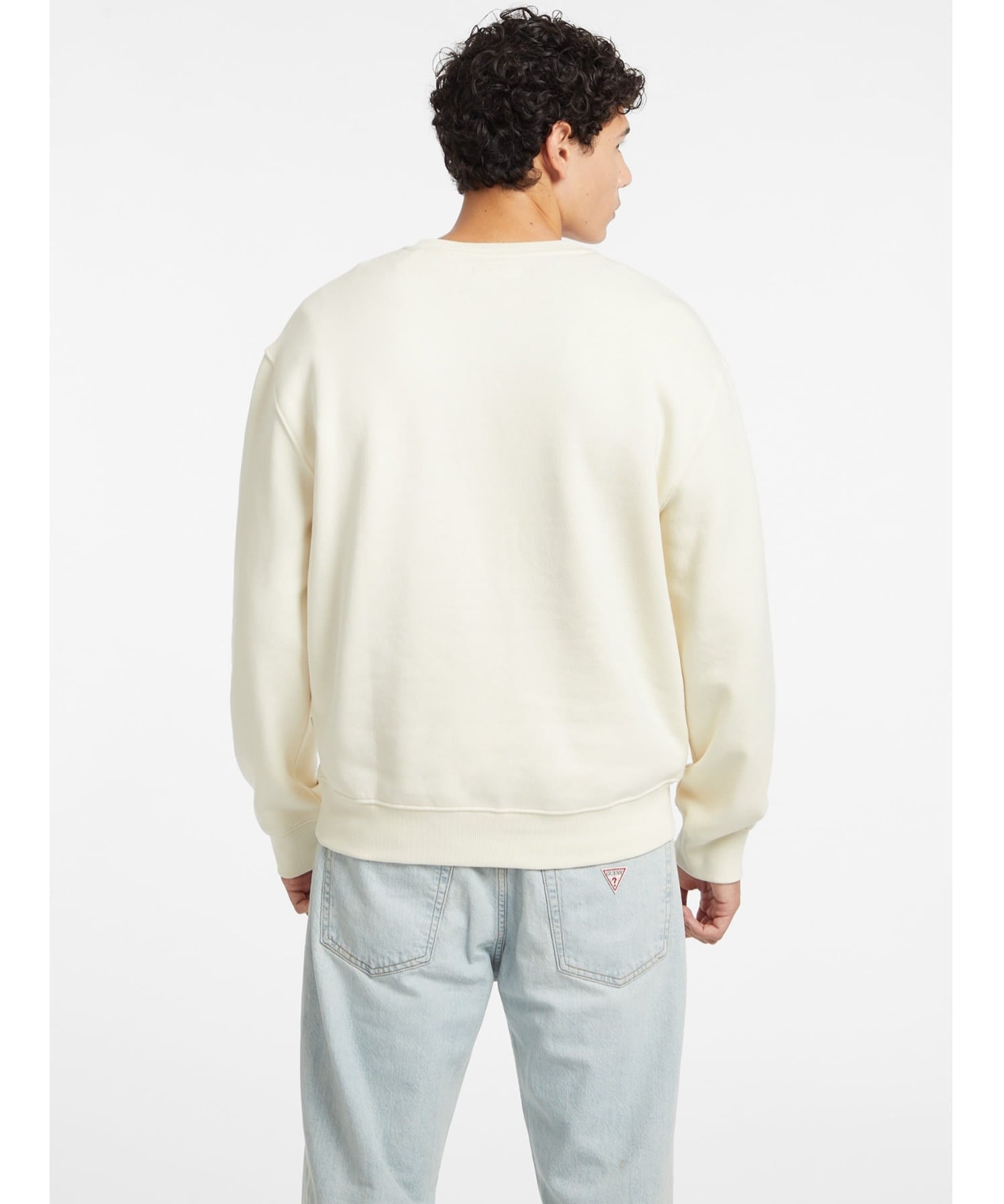 GUESS JEANS トップス スウェット(M)Reg Authentic Sweat ゲス トップス スウェット・トレーナー ネイビー ホワイト