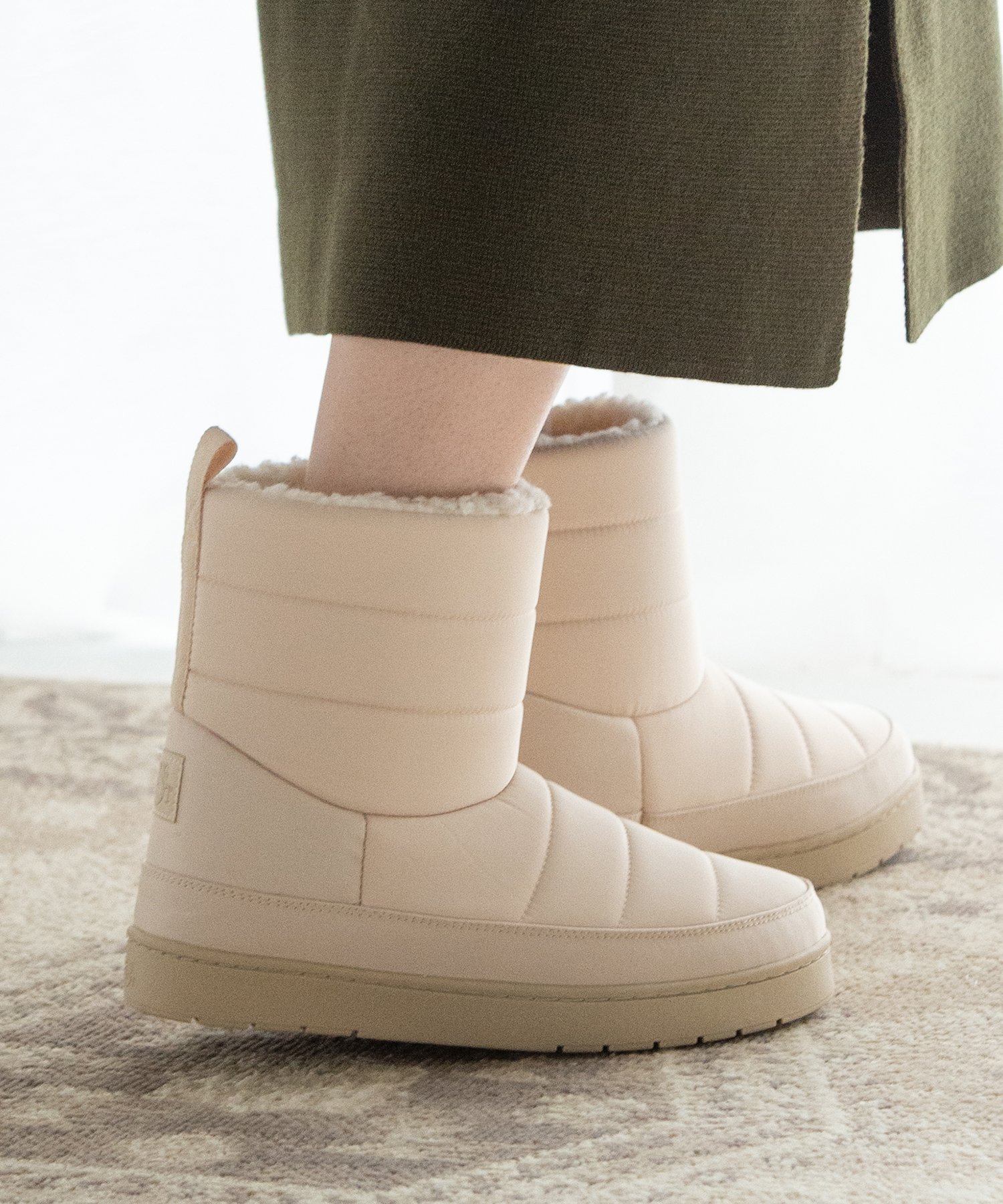 【SALE／68%OFF】JELLY BEANS キルティングナイロンブーツ(レディース)/186-46001 ジェリービーンズ シューズ・靴 ブーツ ホワイト グレー ブラックのサムネイル