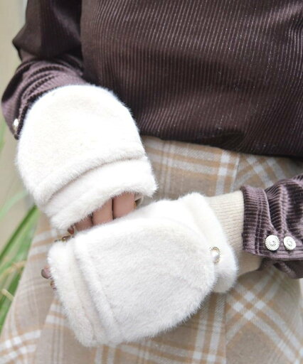 【SALE/20%OFF】axes femme パール釦2wayファーミトン アクシーズファム ファッション雑貨 手袋 ホワイト ブラック 【SALE/20%OFF】axes femme パール釦2wayファーミトン アクシーズファム ファッション雑貨 手袋 ホワイト ブラック
