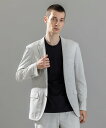JOSEPH HOMME 新素材【通気性/接触冷感/ストレッチ/洗える】グリットタックジャージー / ストレッチジャケット ジョゼフ オム ジャケット・アウター テーラードジャケット・ブレザー ネイビー【送料無料】