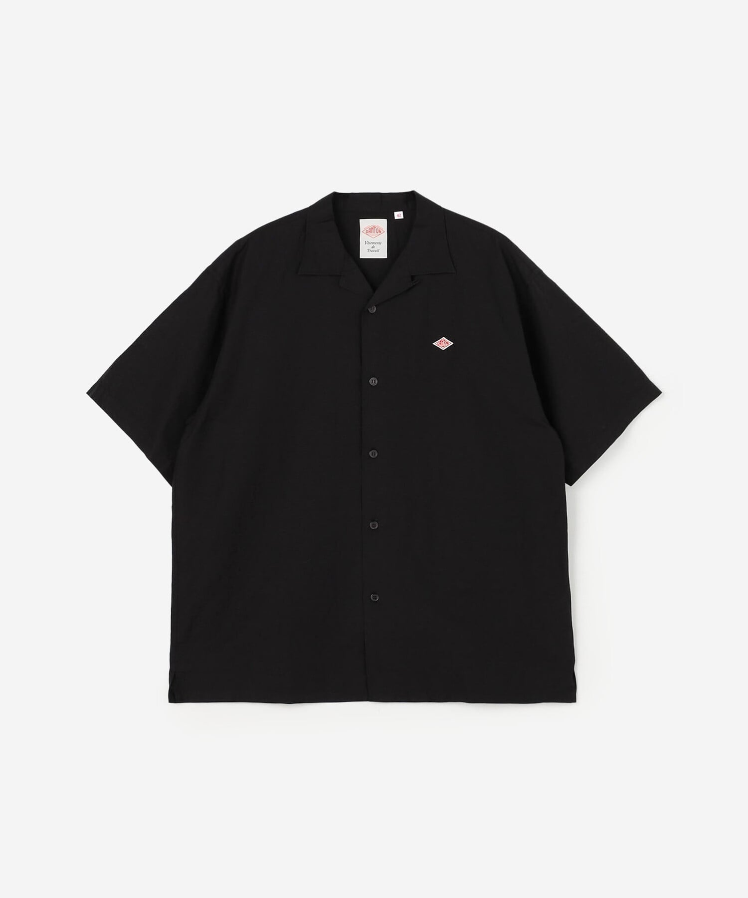 Bshop DANTON ｜ コットンリネンスラブ 半袖シャツ MEN ビショップ トップス シャツ・ブラウス ブラック