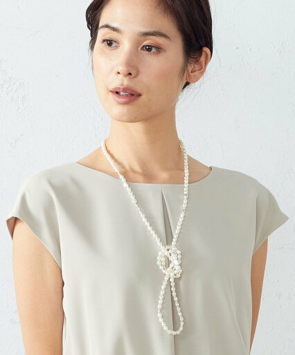 COMME CA ISM パール*メタル ロングネックレス コムサイズム アクセサリー・腕時計 ネックレス シルバー COMME CA ISM パール*メタル ロングネックレス コムサイズム アクセサリー・腕時計 ネックレス シルバー