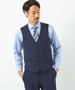 【SALE／70%OFF】UNITED ARROWS green label relaxing A+ TWPUトロ千鳥 スリム 5B スーツベスト -ウォッシャブル- ユナイテッドアローズ アウトレット スーツ・フォーマル スーツベスト ネイビー グレー