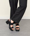 【SALE/40%OFF】CARRANO 【CARRANO】厚底ダブルストラップサンダル インターショシュール シューズ・靴 サンダル ブラウン【送料無料】