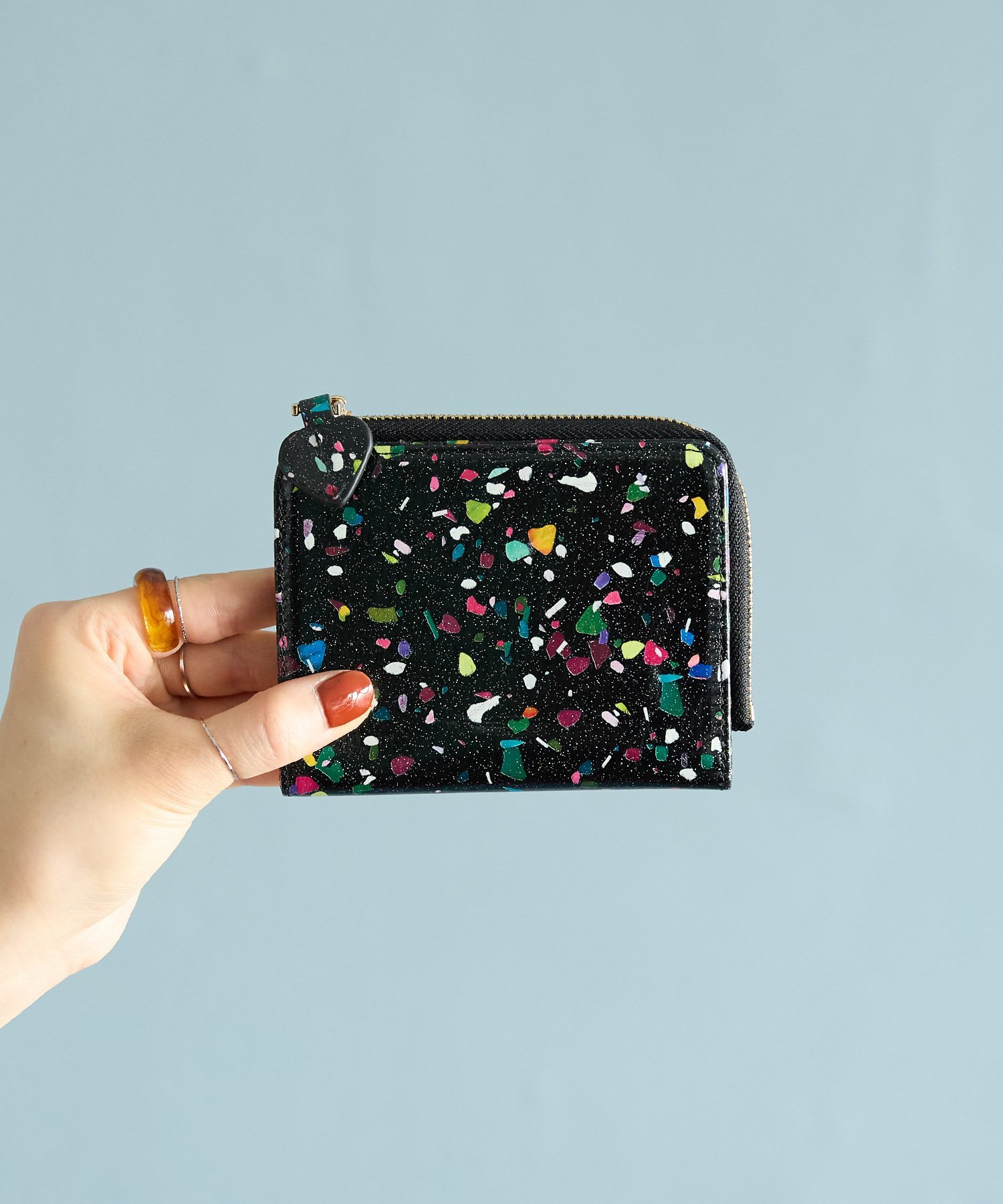 HASHIBAMI グリント ジップ ハーフウォレット ハシバミ / ネコロジー 財布・ポーチ・ケース 財布【送料無料】のサムネイル