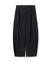GALERIE VIE 【WEB先行予約】ナイロンシルクタフタ タックカーゴパンツ トゥモローランド パンツ カーゴパンツ ネイビー【送料無料】