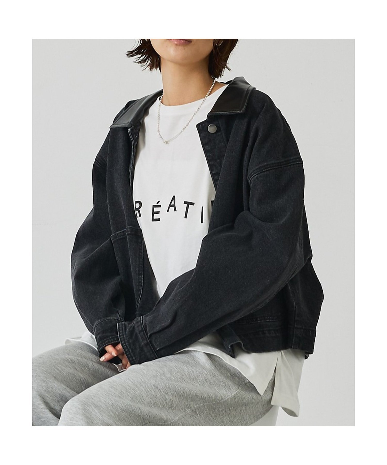 【SALE／30%OFF】abahouse mavie デニム/カツラギショートカバーオール アバハウス マヴィ ジャケット・アウター デニムジャケット ブラック ブルー ブラウン【送料無料】