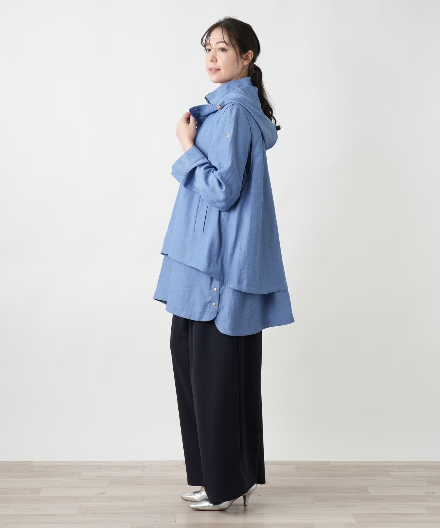 Leilian PLUS HOUSE 【店頭人気】3WAYコート レリアン プラスハウス ジャケット・アウター ステンカラーコート
