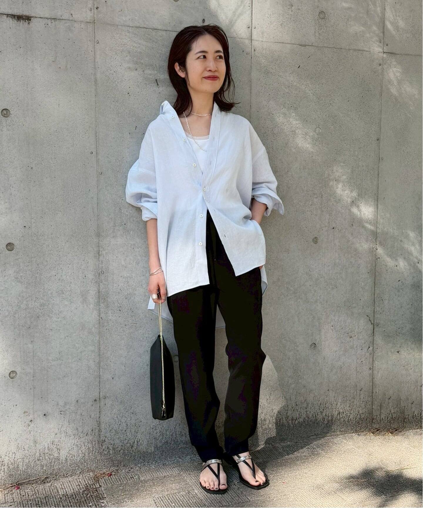 VERMEIL par iena 《追加4/手洗い可》ツイルストレッチスリムパンツ ヴェルメイユ パー イエナ パンツ スラックス・ドレスパンツ ブラック