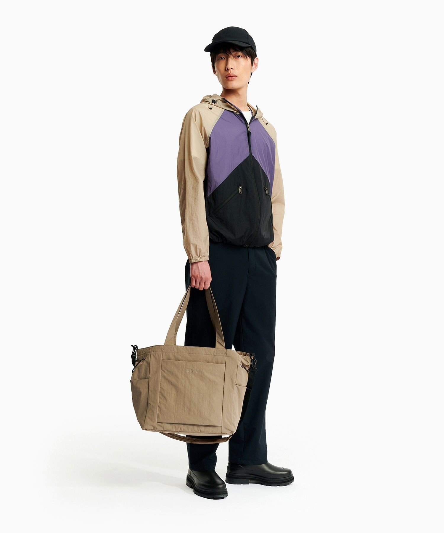 AIGLE 撥水 ネイバーフッド トートバッグ 16L エーグル バッグ トートバッグ ブラウン ブラック【送料無料】