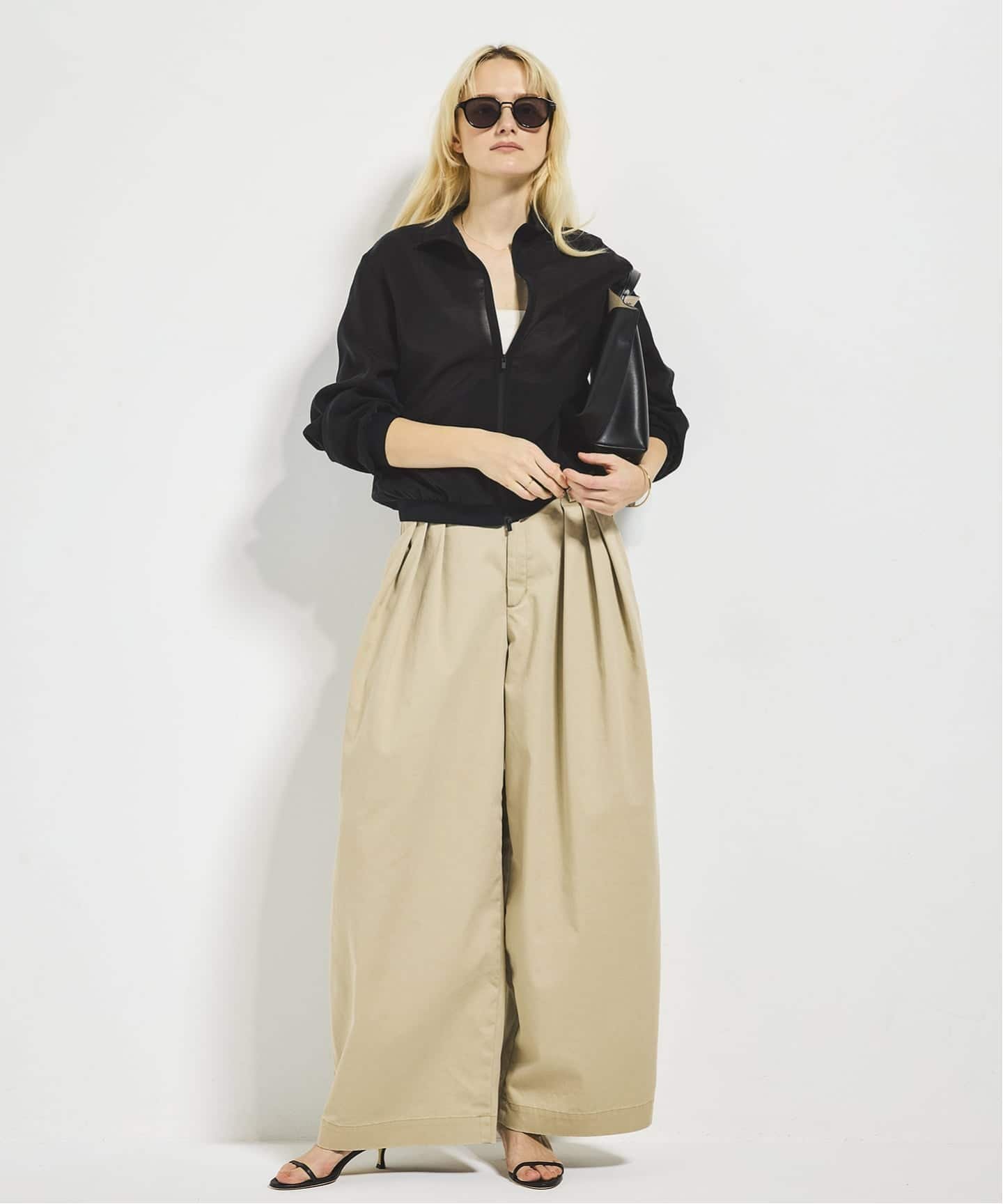 plage 《WEB限定追加予約》R'IAM Super wide CHINO パンツ 5 プラージュ パンツ チノパンツ ベージュ