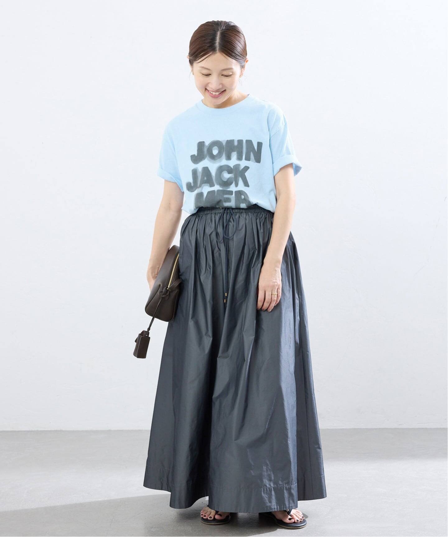 IENA 《一部店舗・WEB限定/》J.J.Mercer/ジェイジェイマーサー ロゴTシャツ D イエナ トップス カットソー・Tシャツ ブルー