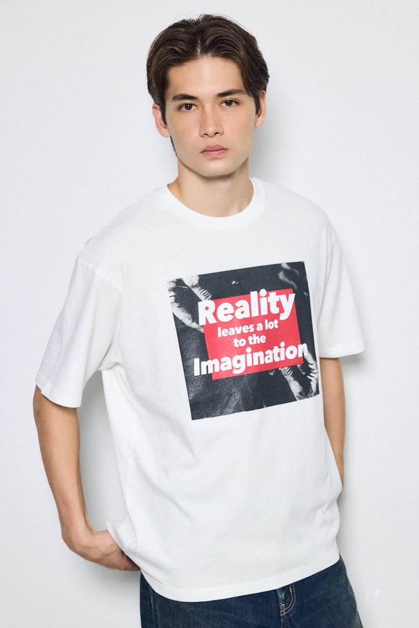 グラフィック半袖TEE アズールバイマウジー トップス カットソー・Tシャツ ホワイト