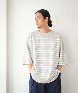 BEAMS MEN ORCIVAL * BEAMS / 別注 ナバル ボーダー Tシャツ ビームス メン トップス カットソー・Tシャツ ホワイト【送料無料】