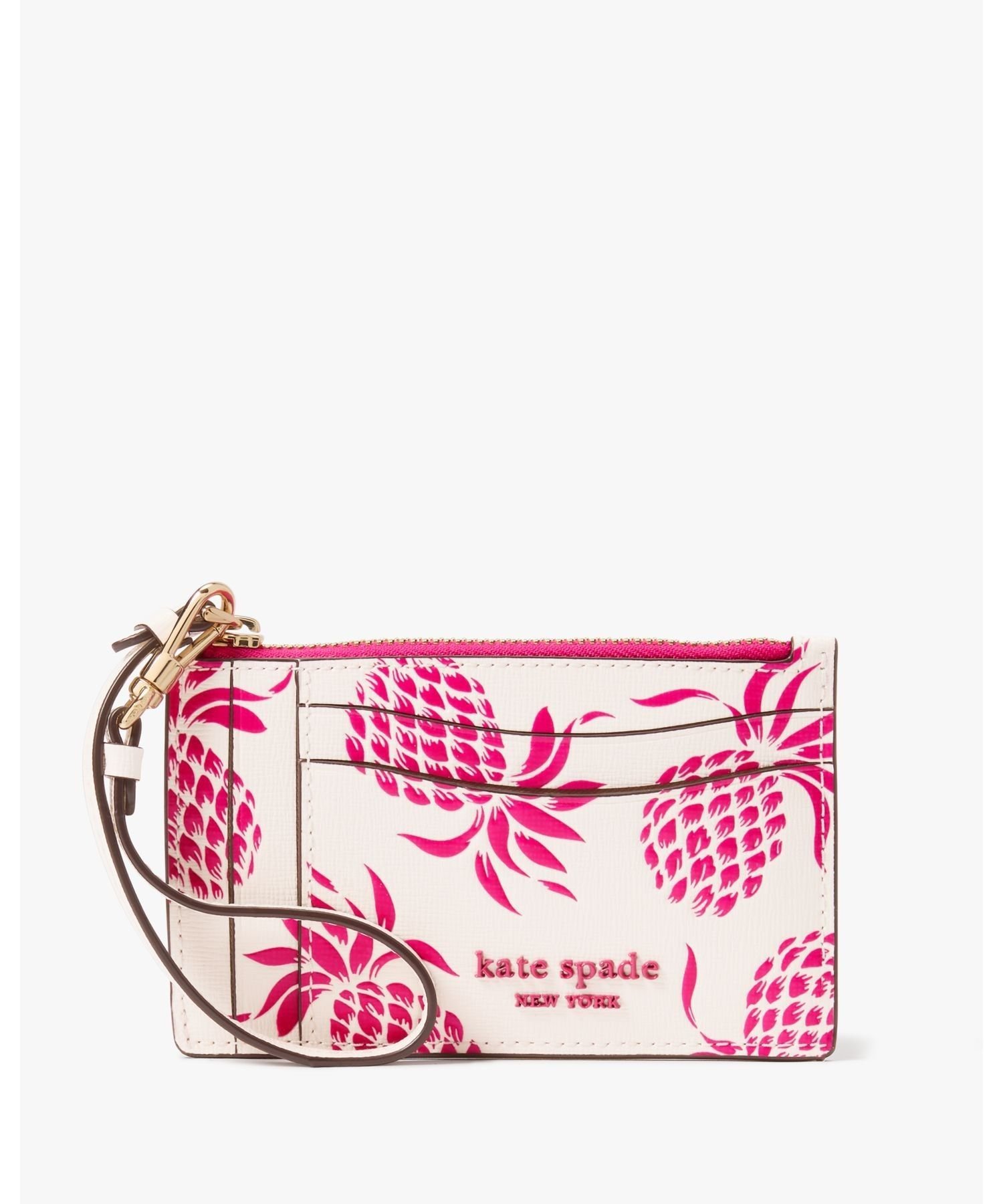 ケイト・スペード ニューヨーク kate spade new york モーガン パイナップル エンボス コイン カード ケース リストレット ケイトスペードニューヨーク 財布・ポーチ・ケース 名刺入れ・カードケース【送料無料】